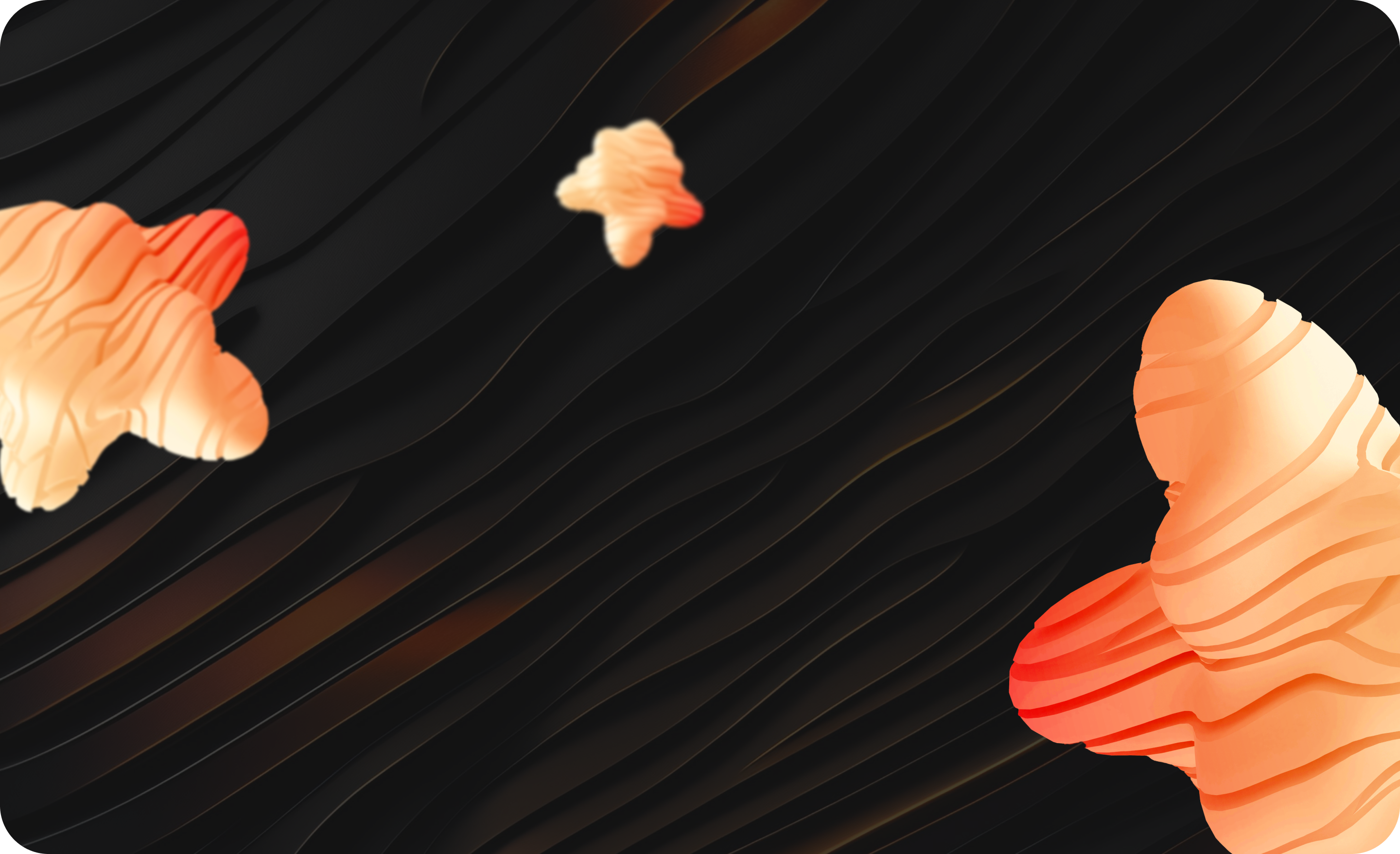 Abstract dark orange background